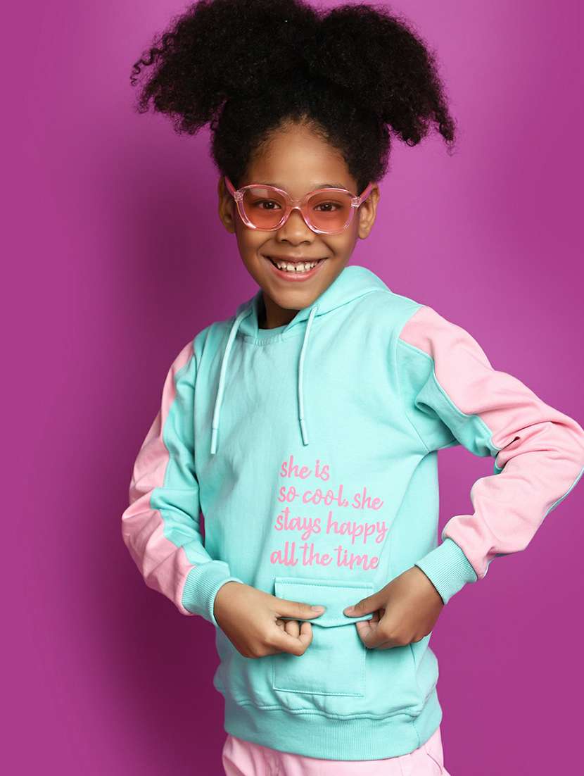 kids sleeves taped detailed hooded sweatshirt - 20596016 - Standard Image - 3
