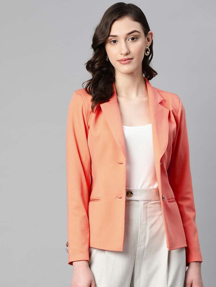 women solid formal blazer - 20596152 - Zoom Image - 0