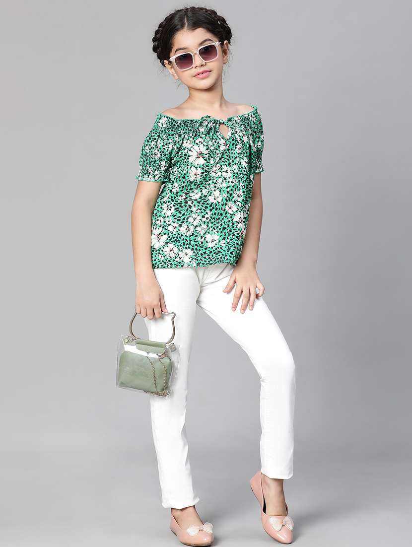 girls off shoulder top - 20596778 - Standard Image - 3