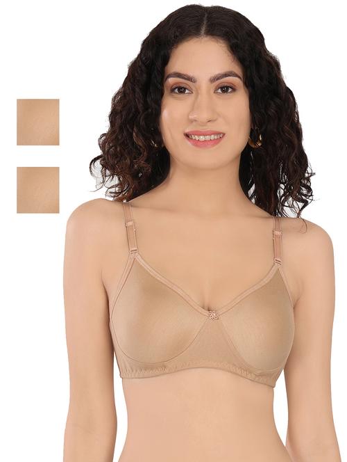 women pack of solid t-shirt bra - 20596812 - Standard Image - 0