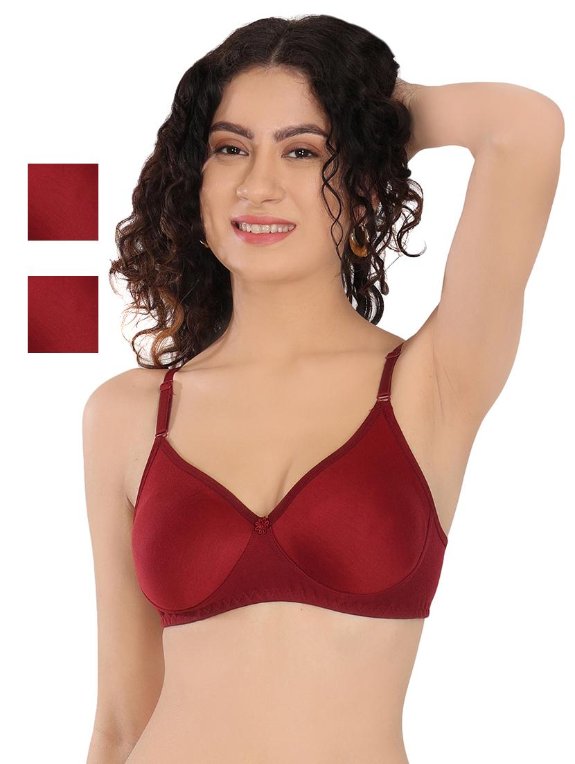 women pack of 3 solid t-shirt bra - 20596824 - Zoom Image - 0