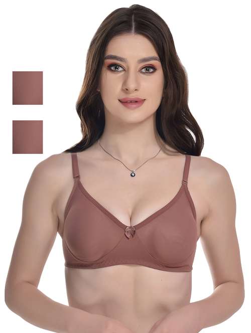 women pack of 3 solid t-shirt bra - 20596832 - Standard Image - 0