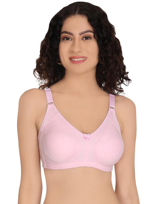 women solid pink regular bra - 20596919 - Standard Image - 0