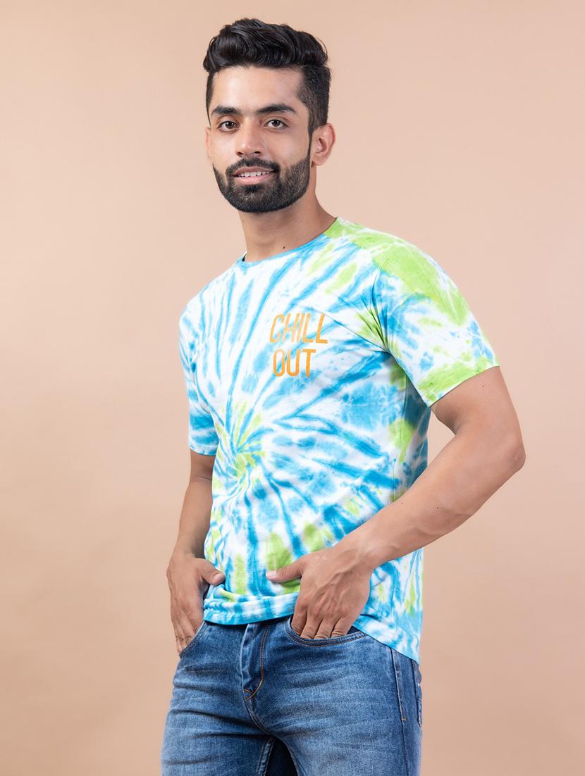 men tie & dye cotton t-shirt - 20597217 - Zoom Image - 0