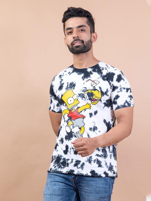 men tie & dye cotton t-shirt - 20597218 - Standard Image - 0