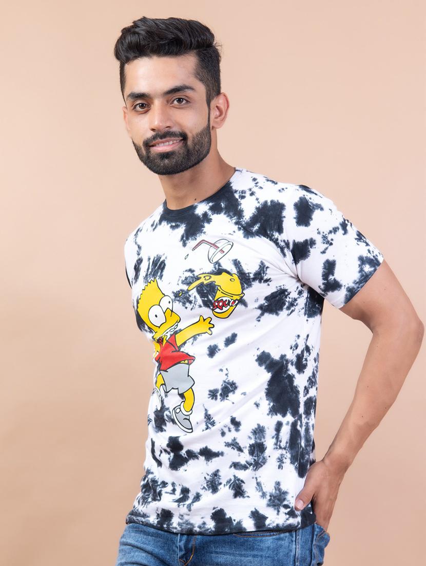 men tie & dye cotton t-shirt - 20597218 - Standard Image - 3