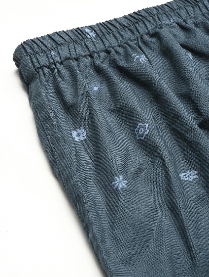 dark blue micro printed cotton blend boxer - 20597936 - Standard Image - 8