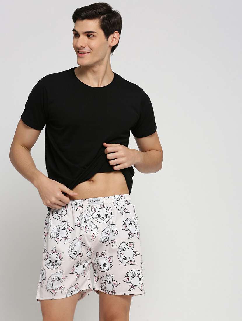 pink quirky printed cotton blend boxer - 20597949 -  Standard Image - 3