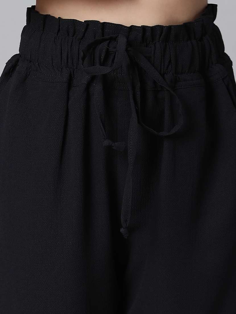 girls solid jogger trouser - 20598262 -  Standard Image - 5