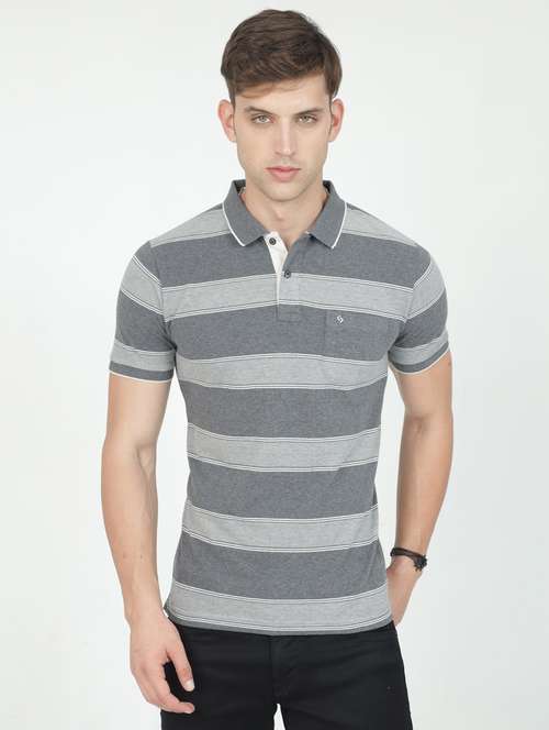 men polo neck striped t-shirt - 20598388 -  Standard Image - 0