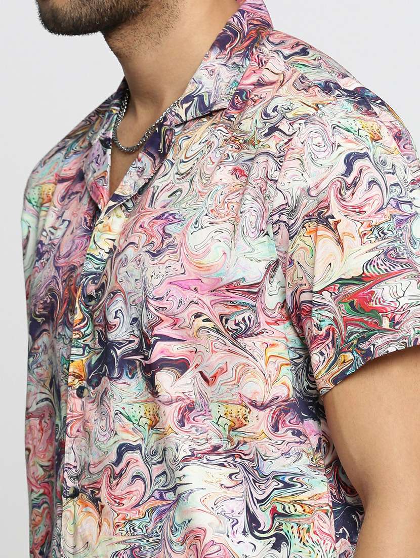 multi colored cotton blend coord set - 20598494 -  Standard Image - 5