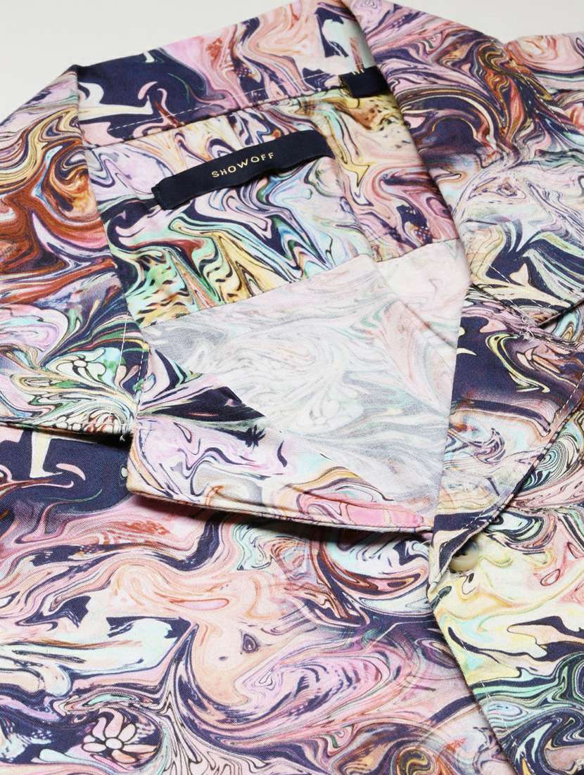 multi colored cotton blend coord set - 20598494 -  Standard Image - 8