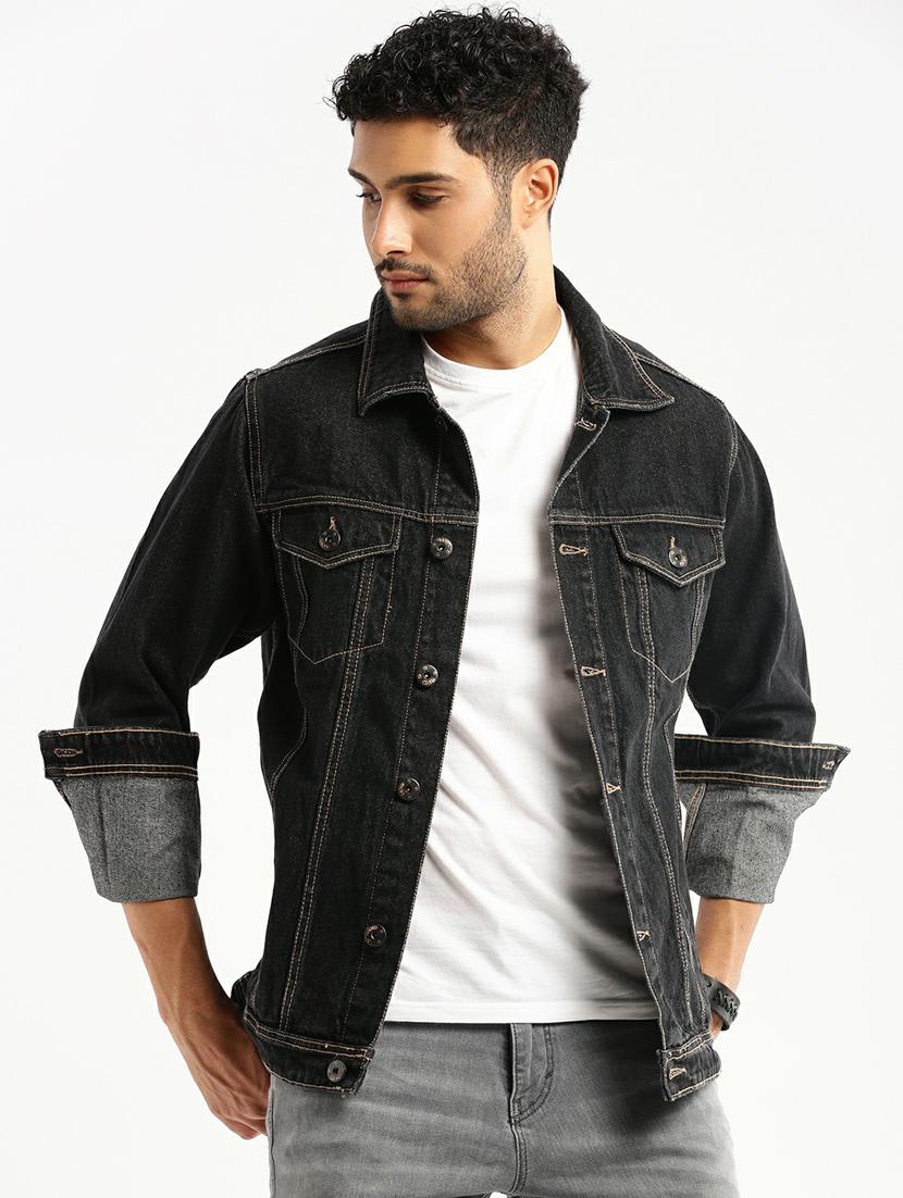 black denim jacket