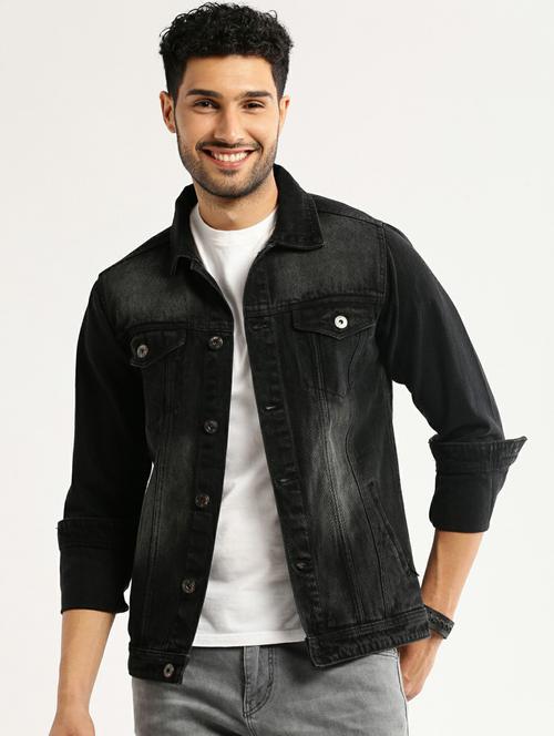 black denim jacket - 20598530 - Standard Image - 0
