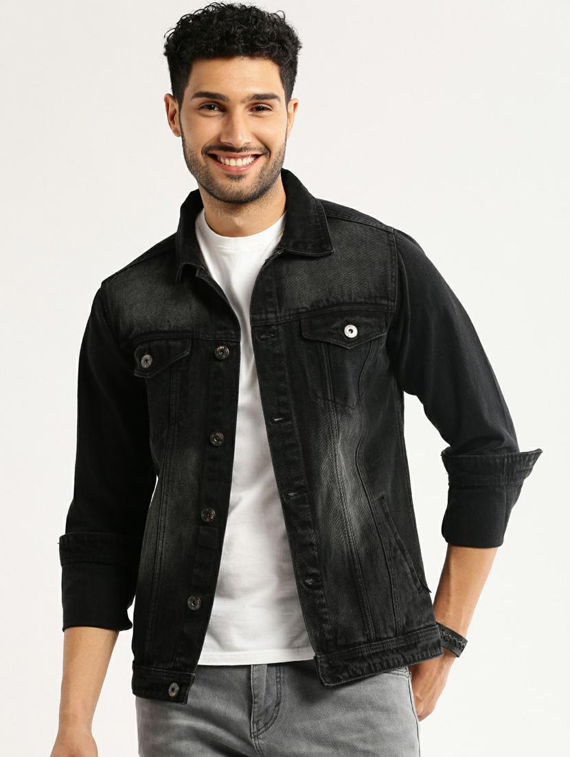 black denim jacket - 20598530 - Zoom Image - 0