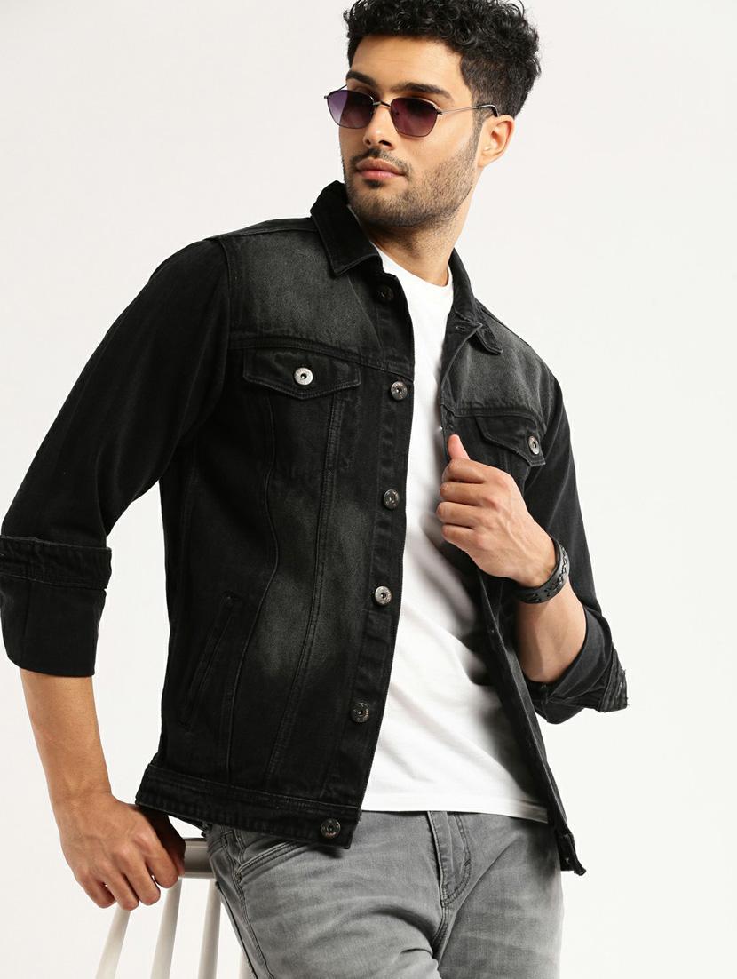 black denim jacket - 20598530 - Standard Image - 3