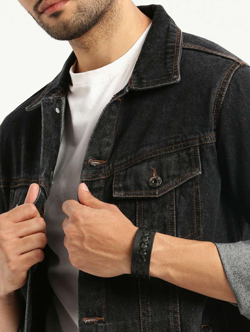 black denim jacket - 20598543 - Standard Image - 5
