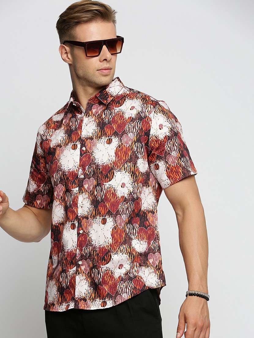 multicolored cotton blend casual shirt - 20598690 -  Standard Image - 3