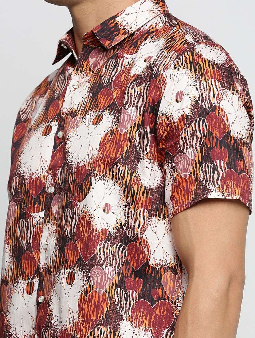 multicolored cotton blend casual shirt - 20598690 -  Standard Image - 5