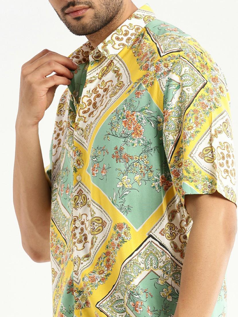 multi colored cotton blend casual shirt - 20598812 - Standard Image - 5