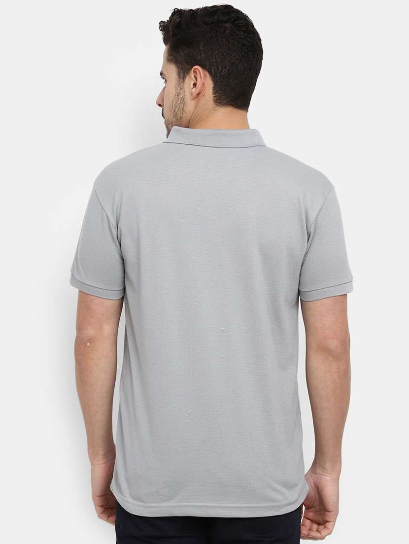 men solids short sleeves t-shirt - 20599659 -  Standard Image - 3