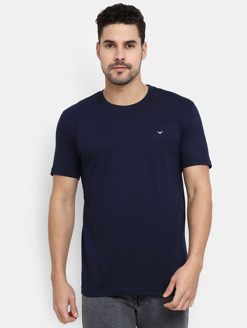 men solids short sleeves t-shirt