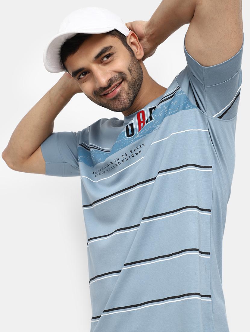 men round neck printed regular t-shirt - 20599883 - Standard Image - 3