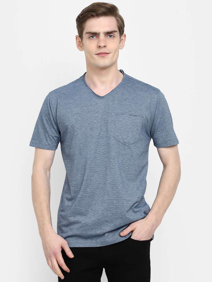 men melange short sleeve t-shirt
