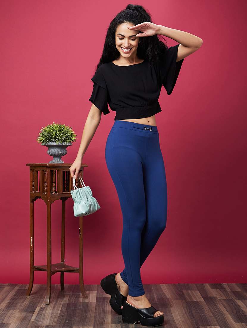 black solid crop top - 20600260 -  Standard Image - 3
