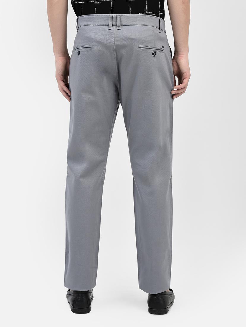 men grey flat front casual trouser - 20601215 - Standard Image - 3