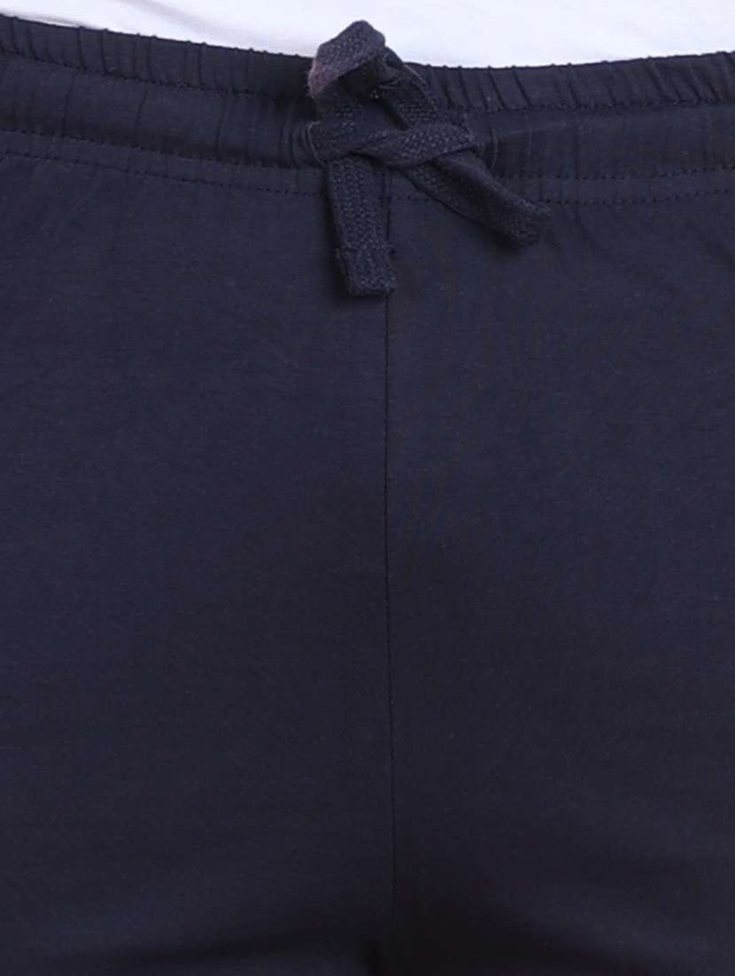 Men Navy Blue Side Taped Bermuda Shorts - 20601354 -  Standard Image - 5
