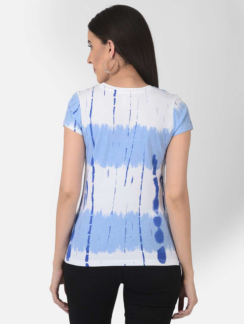 women all ovr print round neck t-shirt - 20601357 - Standard Image - 3