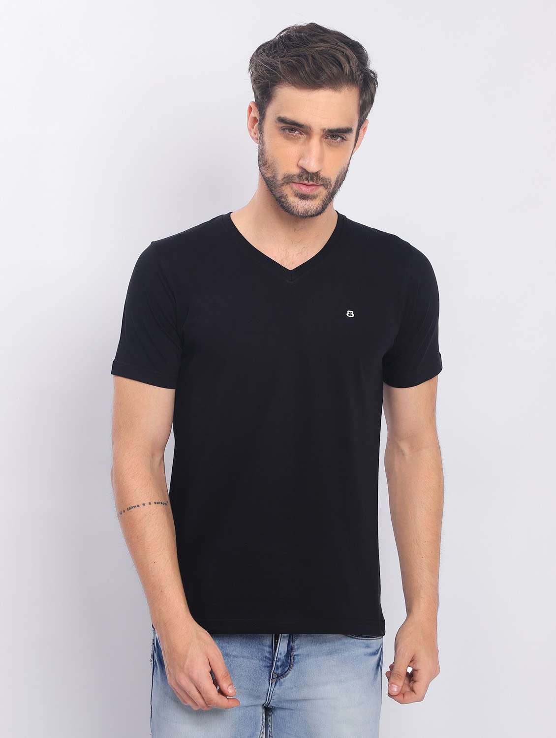 men plain short sleeve t-shirt - 20601416 - Zoom Image - 0