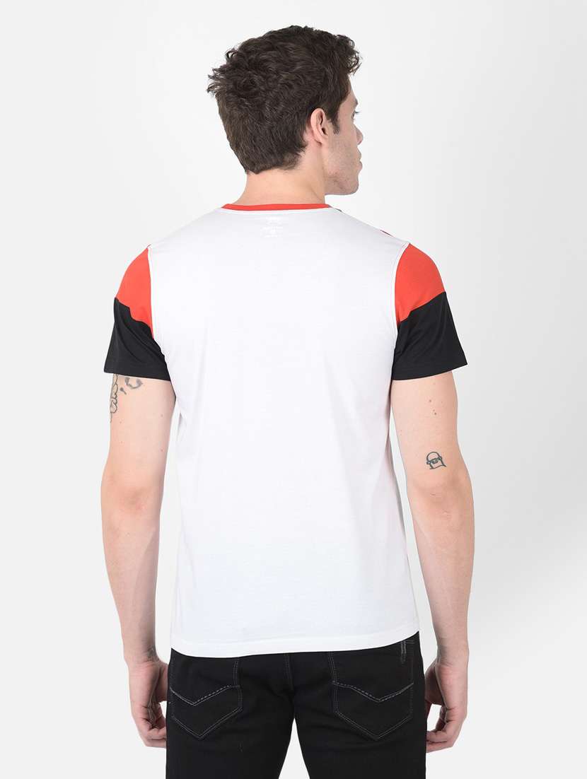 men color block short sleeve t-shirt - 20601434 -  Standard Image - 3