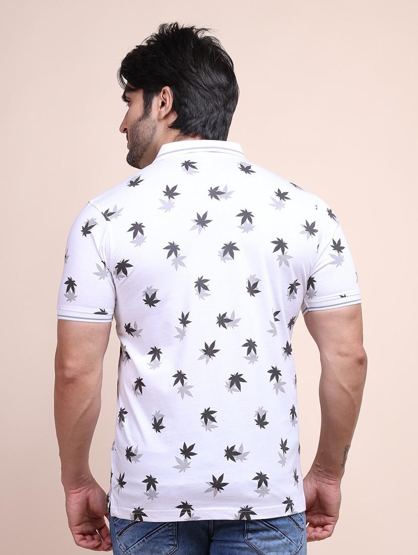 man leaf print t-shirt - 20601515 - Standard Image - 3