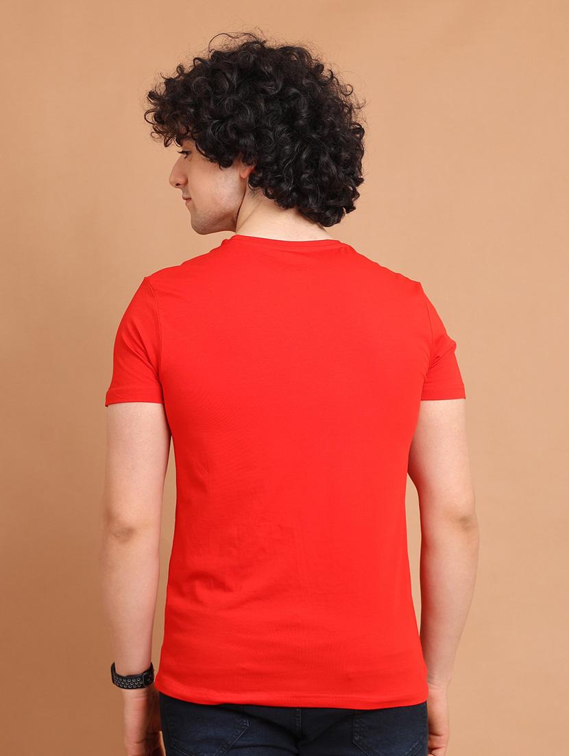 red plain short sleeve t-shirt - 20601522 - Standard Image - 3