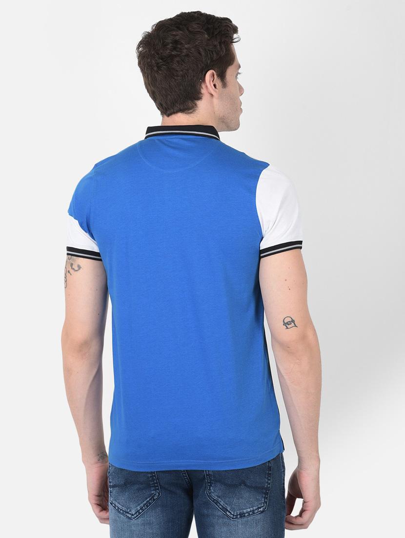 men color block short sleeve polo t-shirt - 20601529 - Standard Image - 3