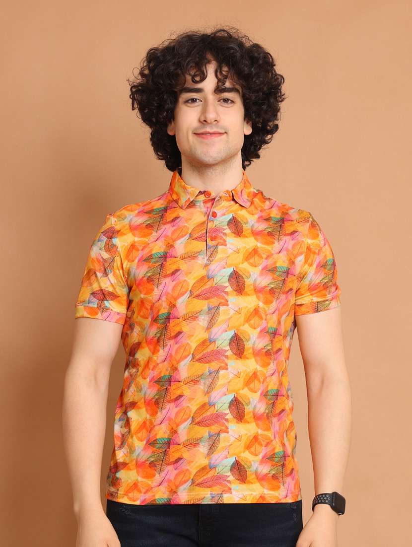 man polo neck  t-shirt