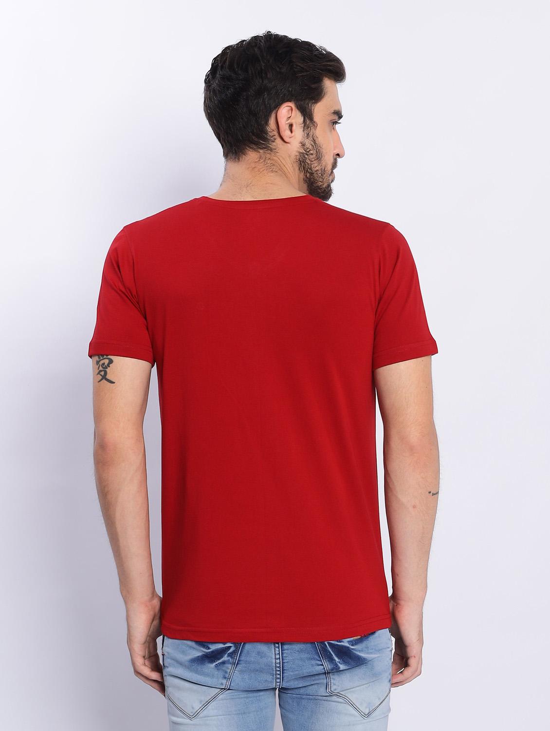 red plain short sleeve t-shirt - 20601560 - Standard Image - 3