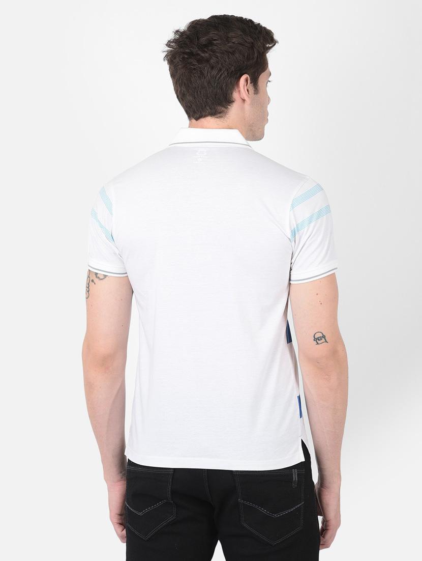 men white stipes polo neck t-shirt - 20601624 - Standard Image - 3