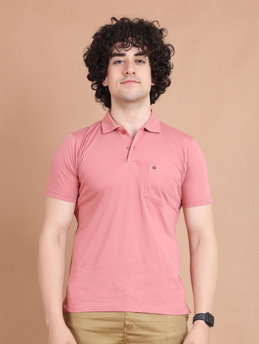 man polo neck solid t-shirt - 20601625 - Zoom Image - 0