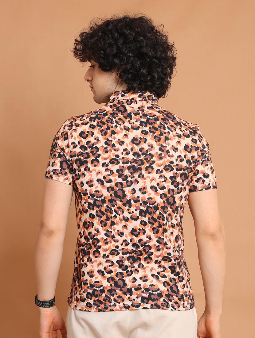 multi colored printed short sleeve t-shirt - 20601664 - Standard Image - 3