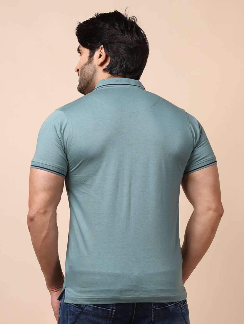man polo neck t-shirt - 20601685 -  Standard Image - 3