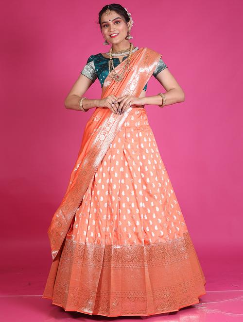 women self design semi stitched lehenga - 20603503 - Standard Image - 0