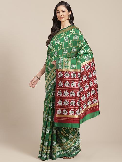 women self design patola saree with blouse - 20604227 -  Standard Image - 0