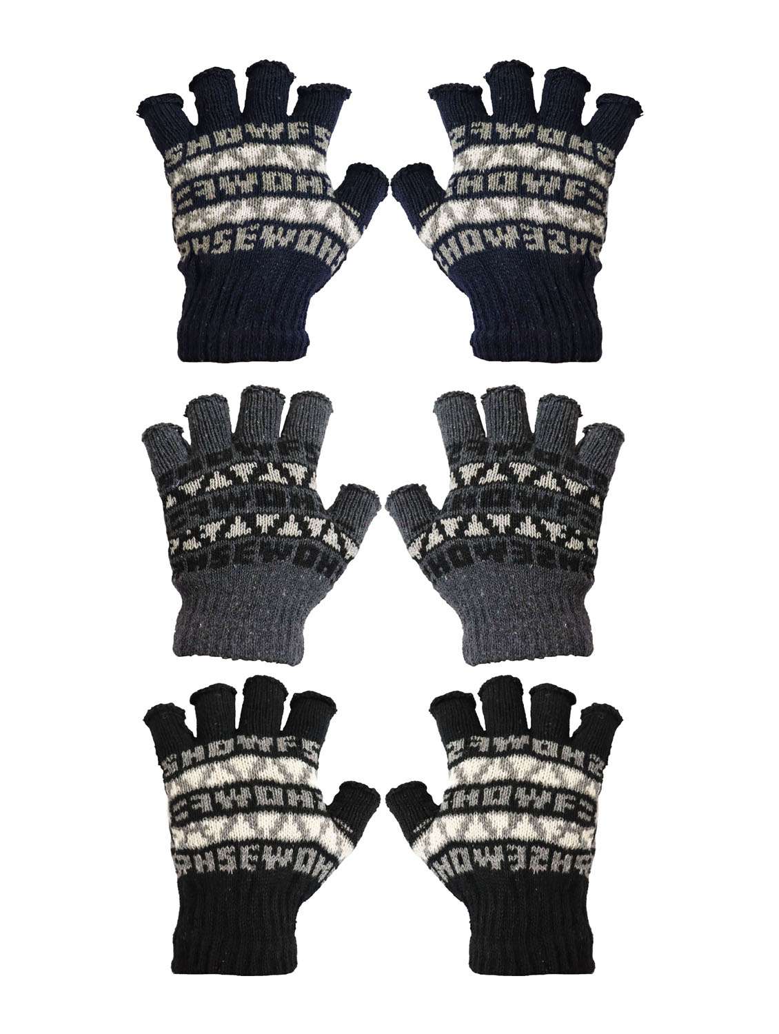 men multi color combos pack of self design gloves