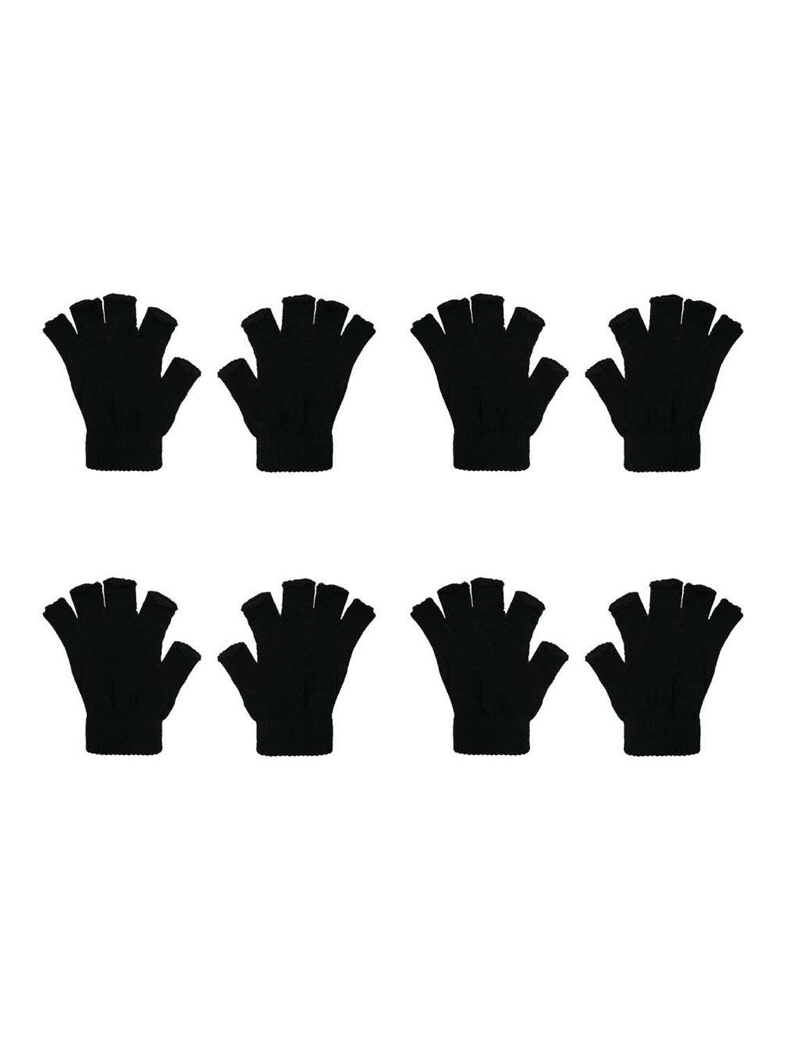 men black combos pack of self design gloves