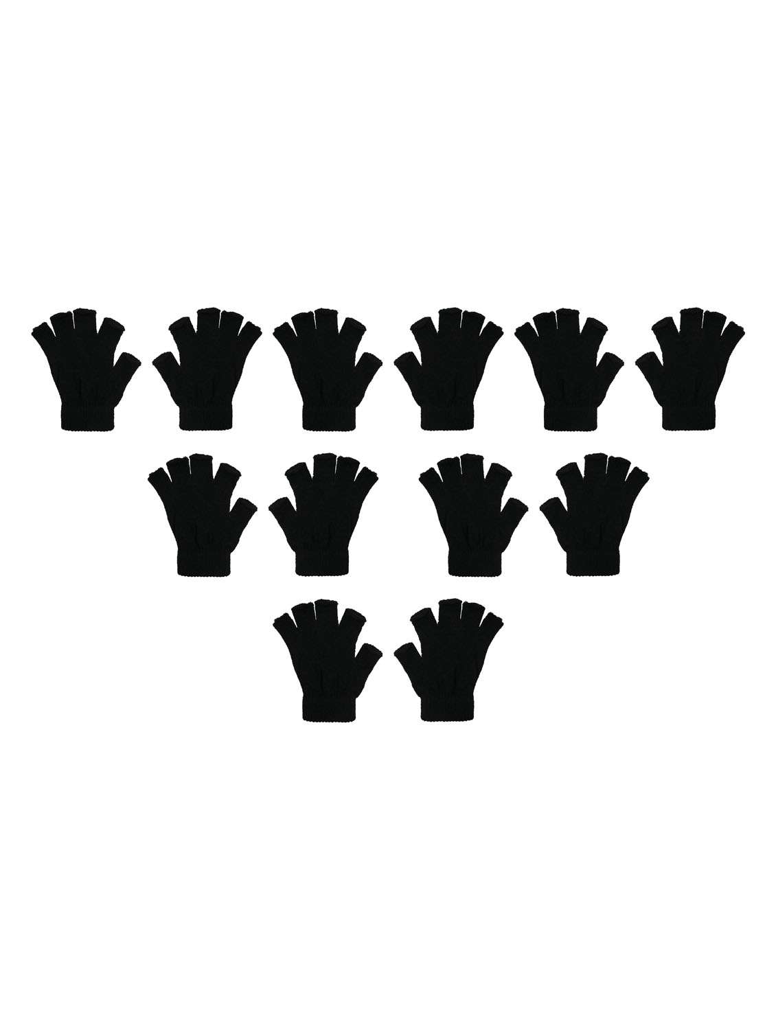 men black combos pack of self design gloves
