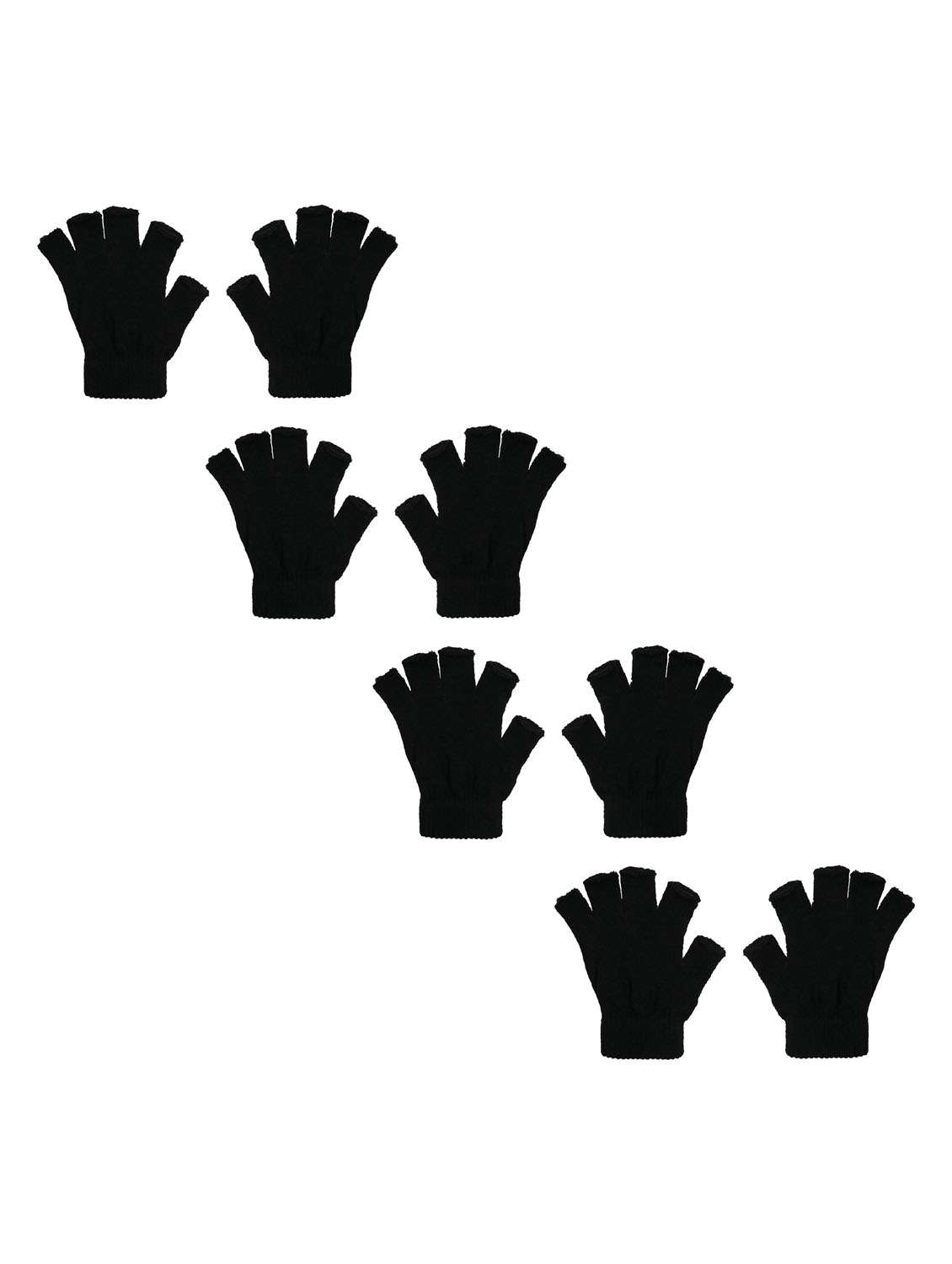 men black combos pack of self design gloves