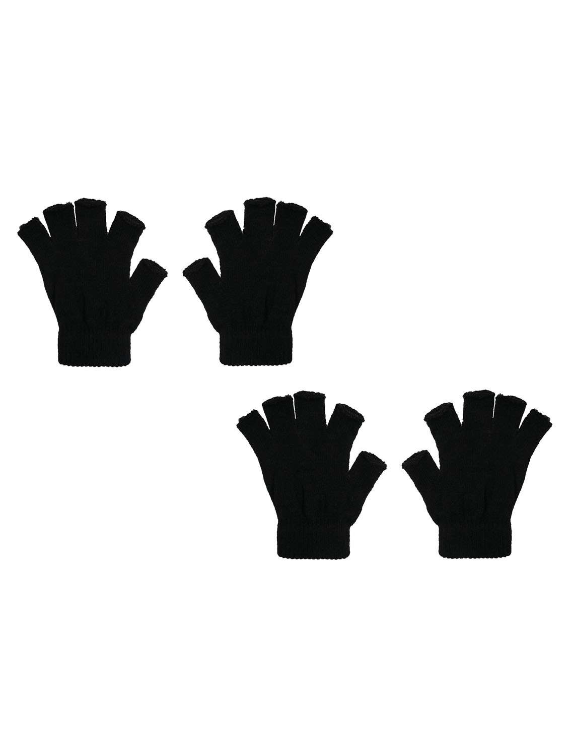 men black combos pack of self design gloves